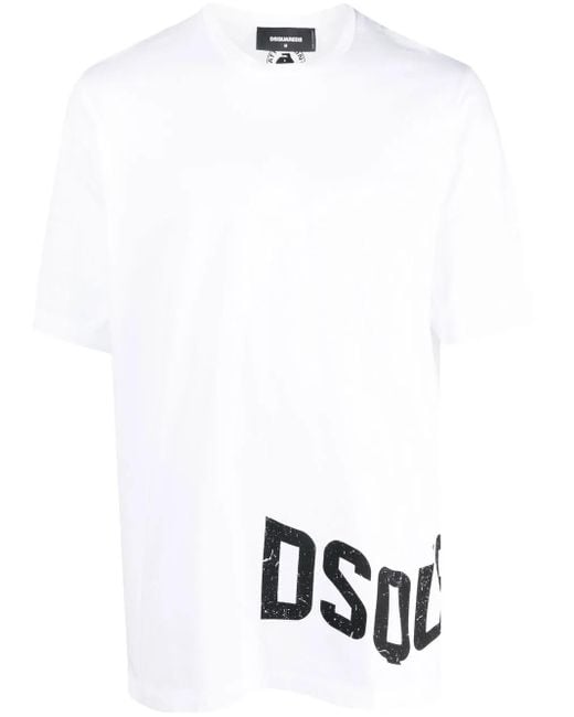 DSquared² White D2 Slouch T-shirt for men