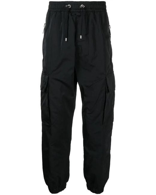 Balmain Black Tapered Cargos for men