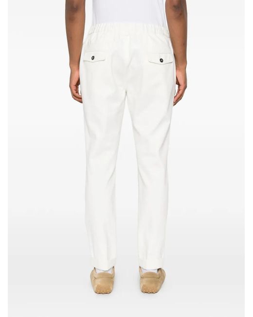 Eleventy White Pantalon À Effet Tissé for men