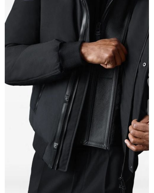 Mackage Black Iker Quilted-Back Jacket for men