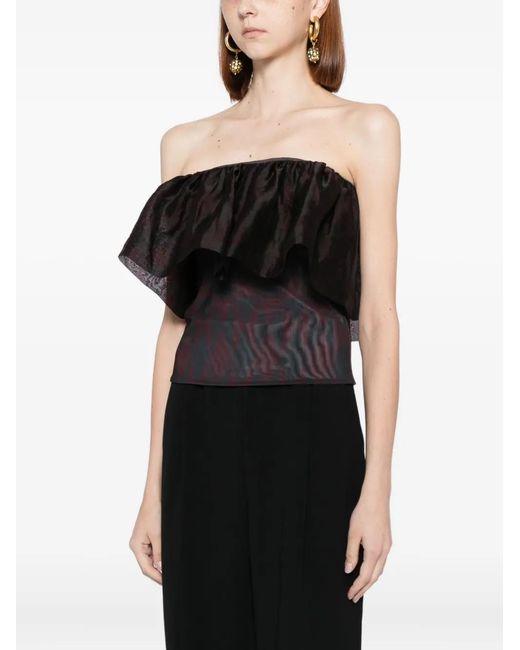 Cynthia Rowley Black Eugenia Top