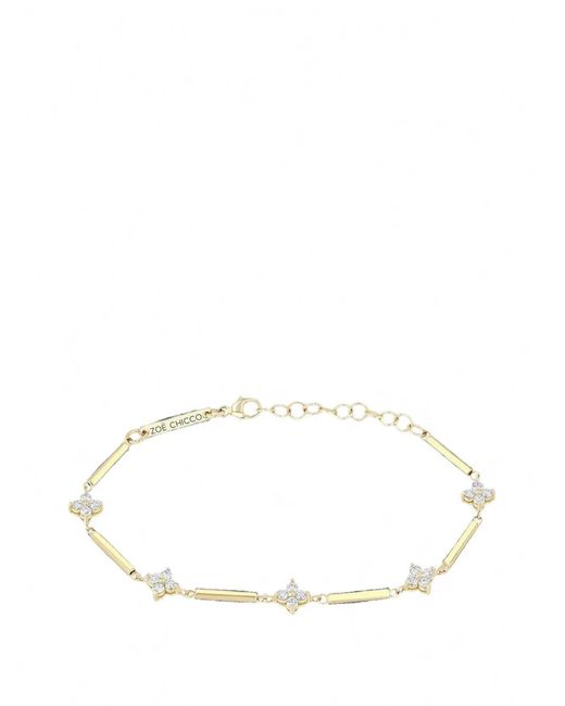 Zoe Chicco Metallic Diamond Bracelet