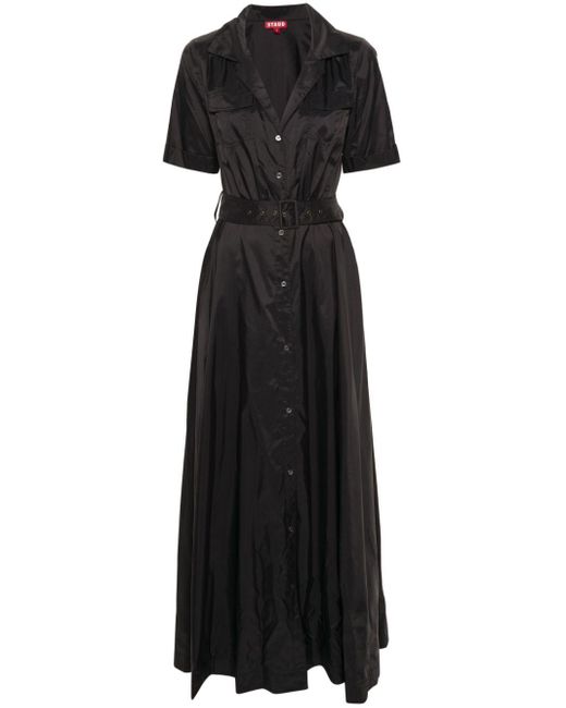 Staud Black Millie Maxi Dress