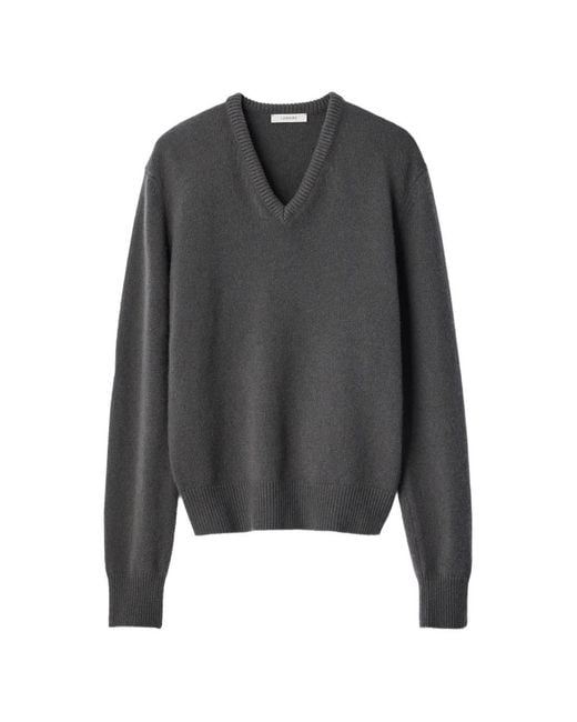 Lemaire Gray V-Neck Sweater
