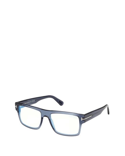 Tom Ford Gray Lunettes De Vue À Monture Rectangulaire for men