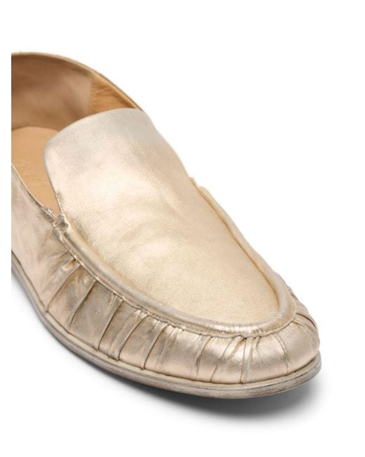 Marsèll Natural Metallic-leather Loafers for men