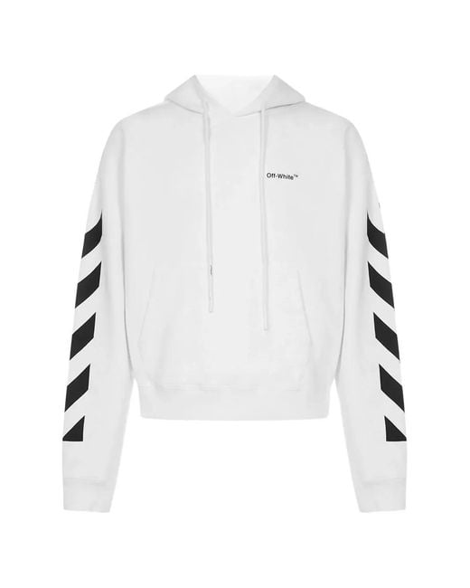 Off-White c/o Virgil Abloh White Diag-Stripe Hoodie for men