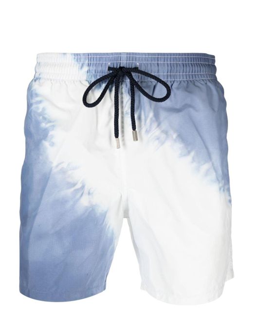 Vilebrequin Blue Tie-dye Print Swim Shorts for men