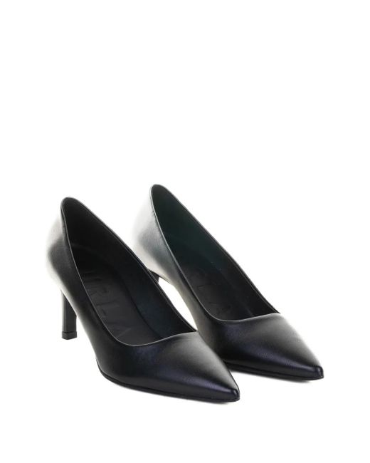 Furla Blue Pointed-Toe Leather Pumps