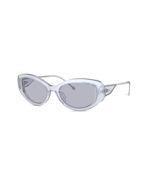 DIESEL Blue Logo-Plaque Cat-Eye Sunglasses