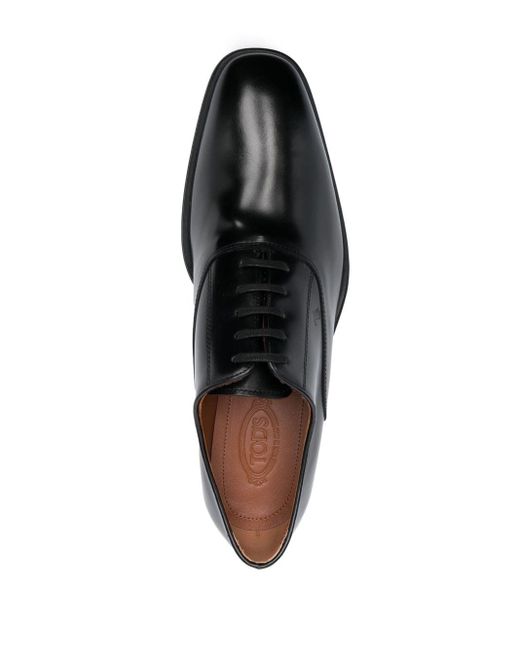 Francesina leather oxford shoes Tod's de hombre de color Black