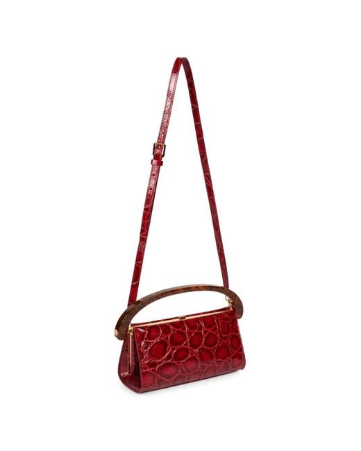 Dries Van Noten Red Small Leather Bag