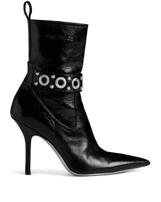Botines Gothic con ojales DSquared² de color Black