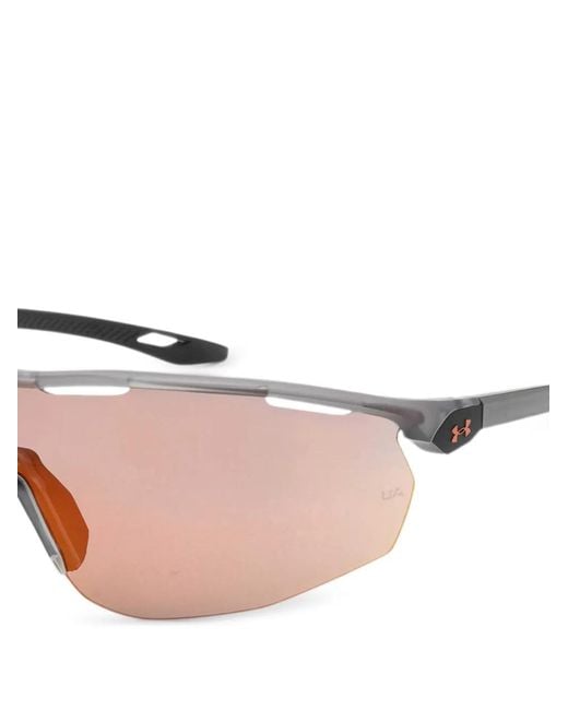 Under Armour Pink Shield-Frame Sunglasses for men