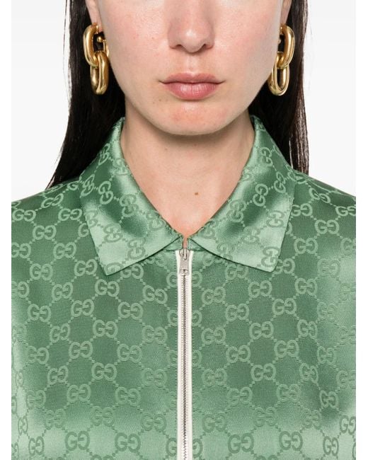 Gucci GGモノグラム シャツ Green