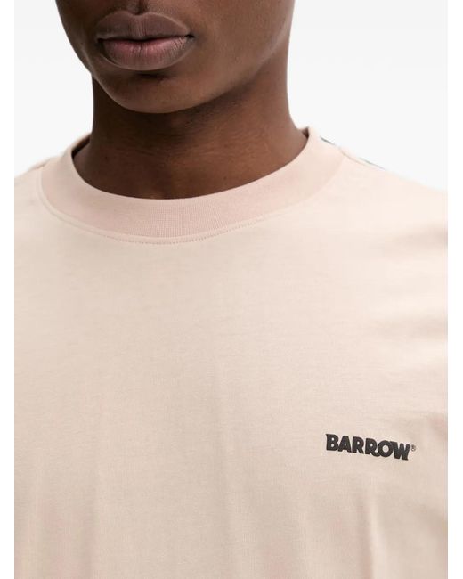 Barrow Natural Logo-Print T-Shirt