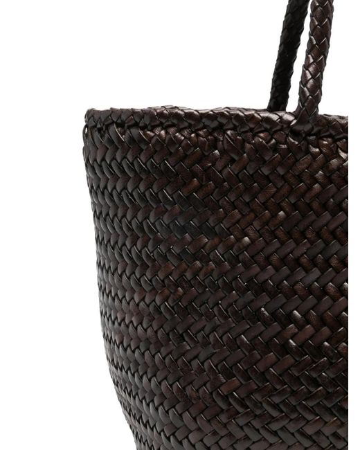 Dragon Diffusion Black Small Grace Basket Leather Tote Bag