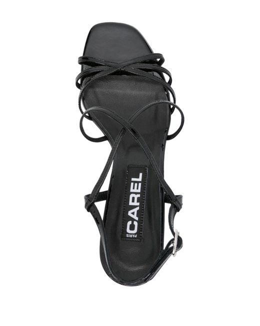 CAREL PARIS Metallic Tango 70mm Leather Sandals