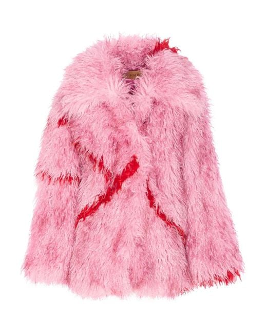 cocon ピンク ファーコート Jakke Cocoon フェイクファーコート ピンク | Lyst