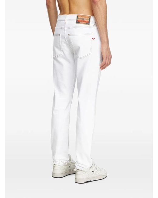 DIESEL White Slim Jeans Regular-Waist 2019 D-Strukt for men