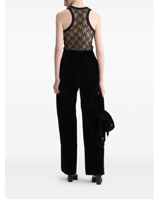 Patou Black Smocking Trousers