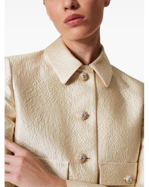 Giacca Crop di Twinset in Natural