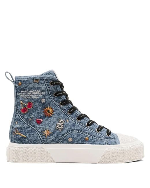 Zapatillas altas con charms Marc Jacobs de color Blue