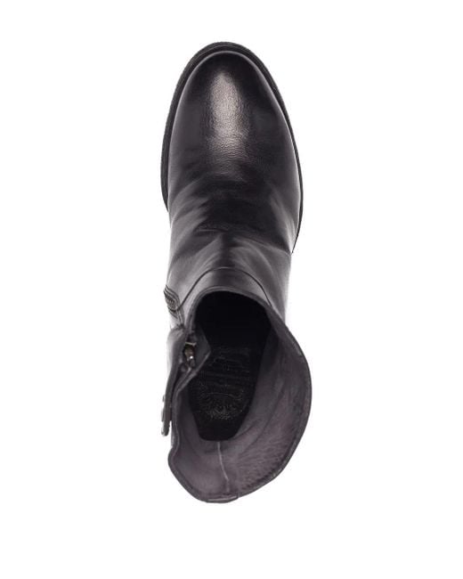 Officine Creative Black Denner Ankle Boots