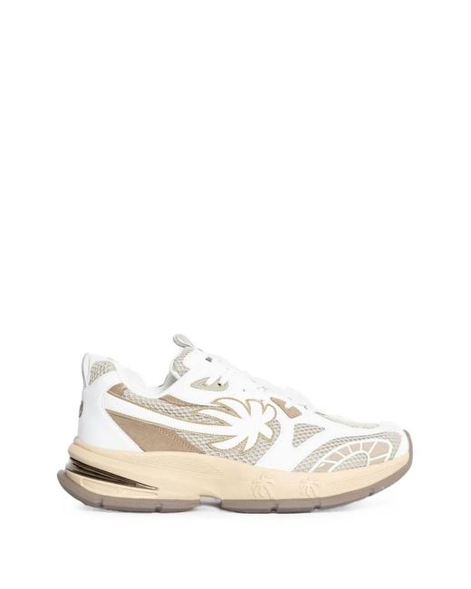 Palm Angels White Palm Runner Sneakers for men