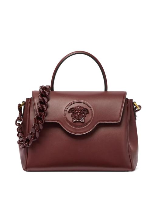 Versace ラ メドゥーサ ハンドバッグ Purple