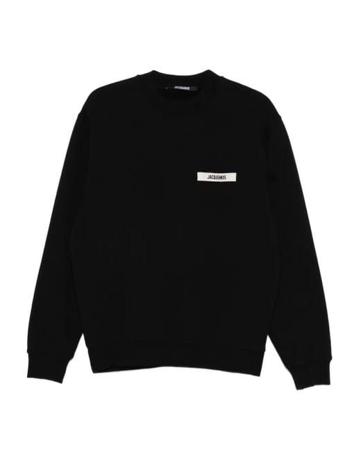 Jacquemus Le Sweatshirt Gros Grain スウェットシャツ Black