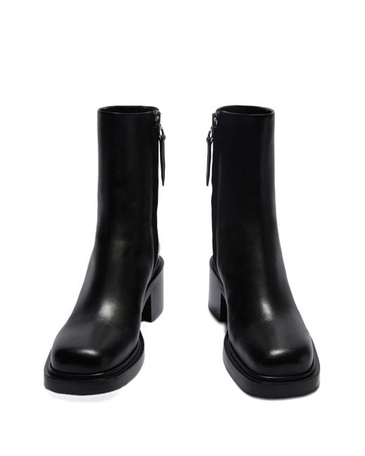 Aeyde Black Stiefel Mit Eckiger Kappe