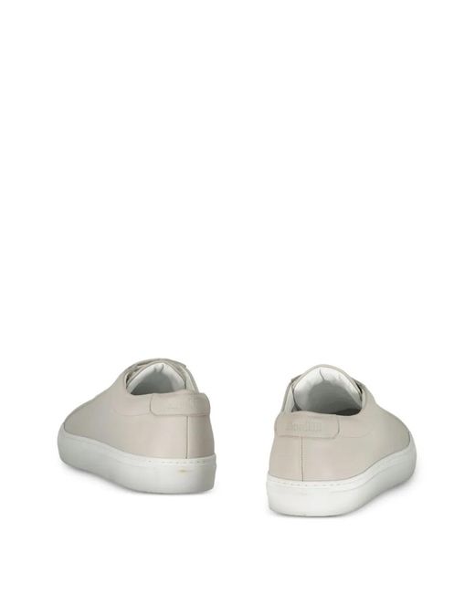 Moorer White Boldini Leather Sneakers for men