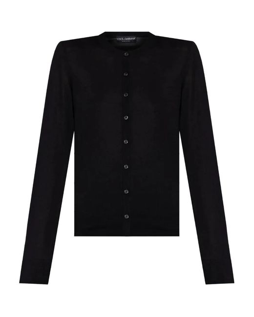 Dolce & Gabbana Button-Up Vest Met Print in het Black