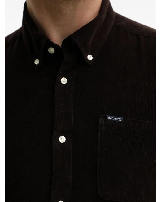 Barbour Black Ramsey Pocket Corduroy Shirt for men