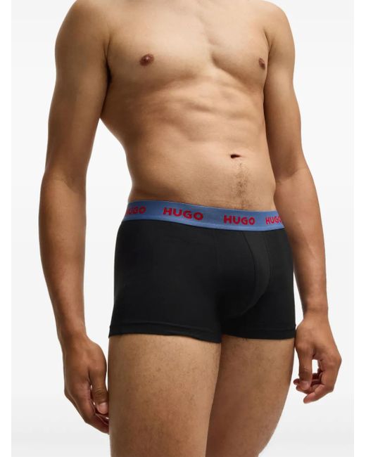 メンズ HUGO ストレッチ ボクサーパンツ セット Red