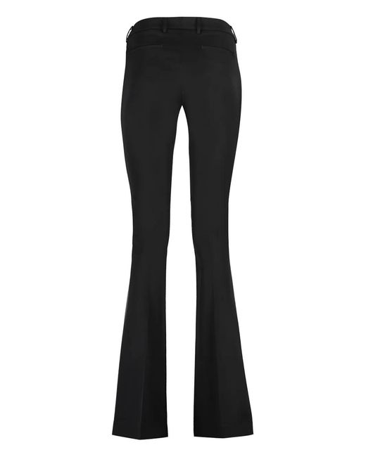 PT Torino Black Elsa Flared Trousers