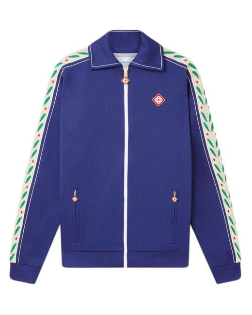 Casablancabrand Blue Laurel Track Jacket for men