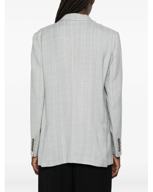 Blazé Milano White After You Everynight Check-Pattern Blazer