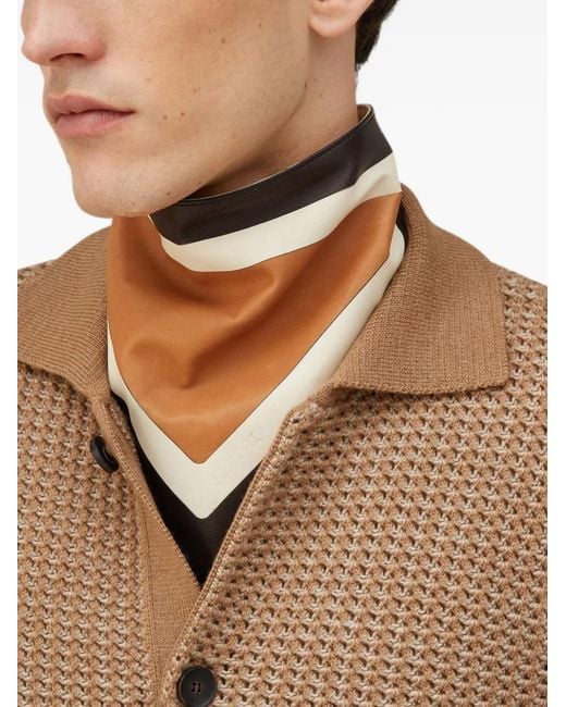 RETORI Natural Bicolor-Effect Cardigan for men