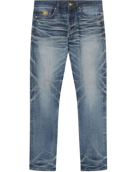 Vaqueros Rectos Made Versace de hombre de color Blue