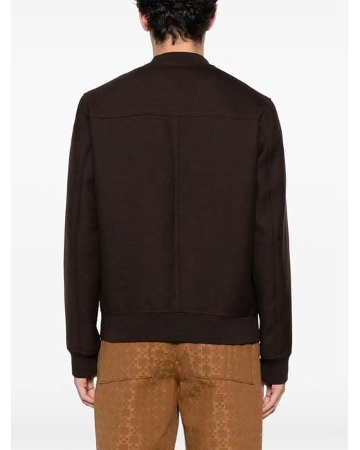 Sandro Black Double-Faced Bomber Jacket for men