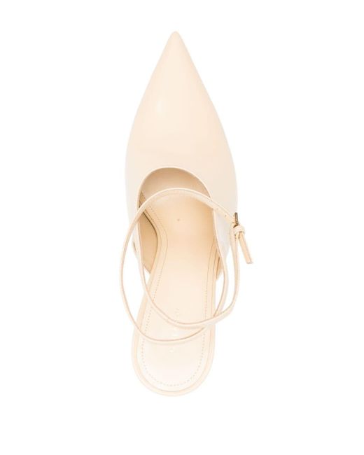 Givenchy White Show 105Mm Leather Pumps