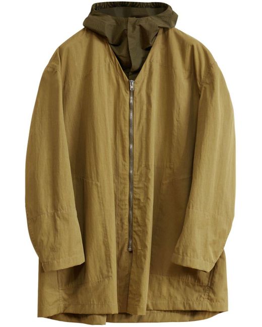 Lemaire Green Detachable-hood Parka Coat