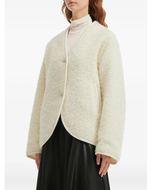 B+ AB White Button Jacket