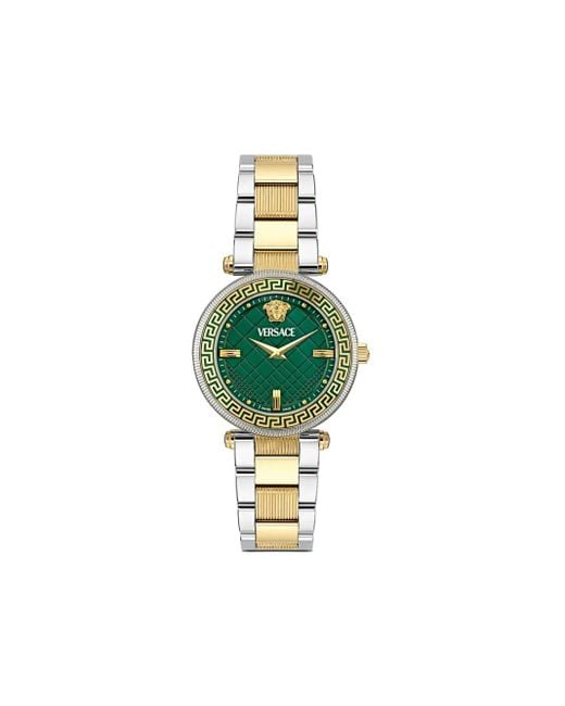 Versace Green Medusa Reve 35Mm Watch
