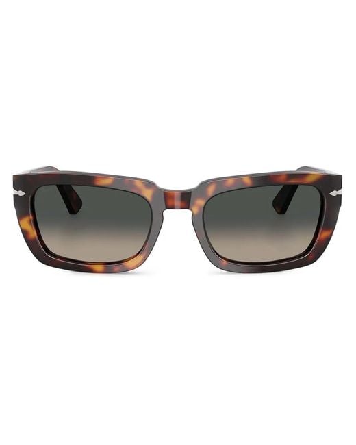 Persol Gray Tortoise-Shell Effect Sunglasses