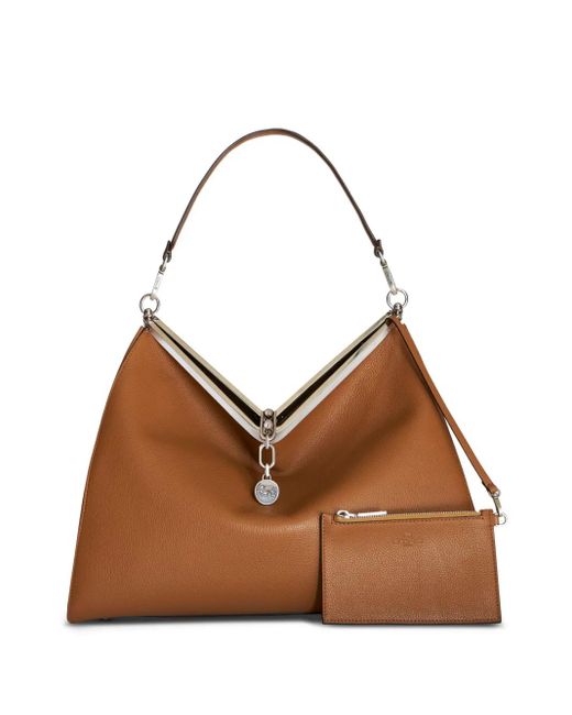 Etro Brown Vela Leather Shoulder Bag for men