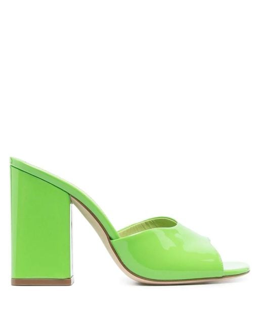 Paris Texas Green Anja Mule