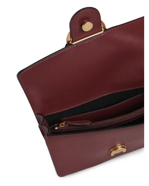 Pinko Purple Small Love Bag One Leather Crossbody Bag